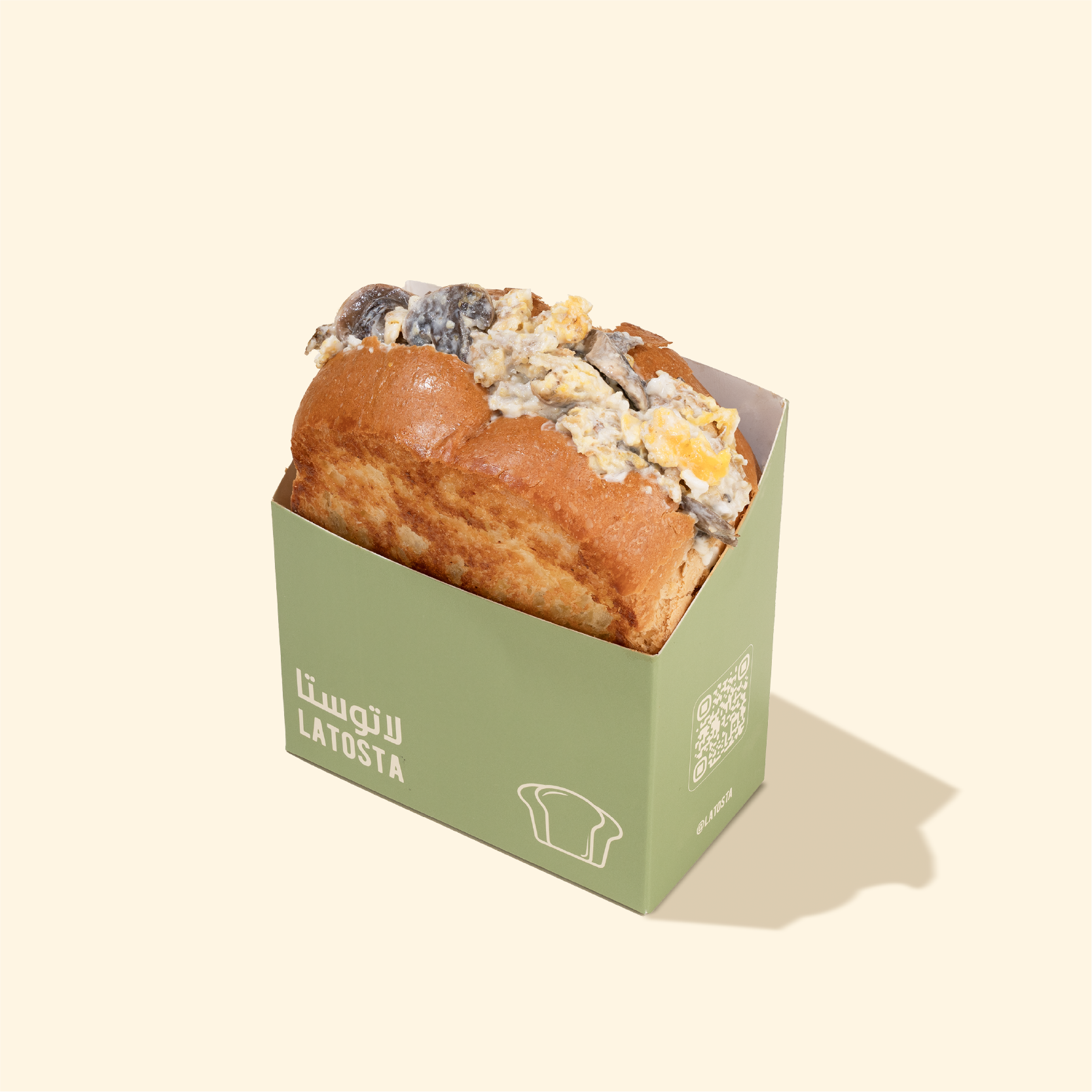 البيض بالفطر الملكي